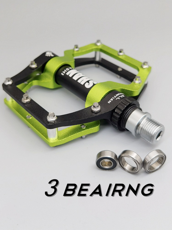 328 aluminijski pedale za planinski bicikl, sklopive, s 3 ležajima
