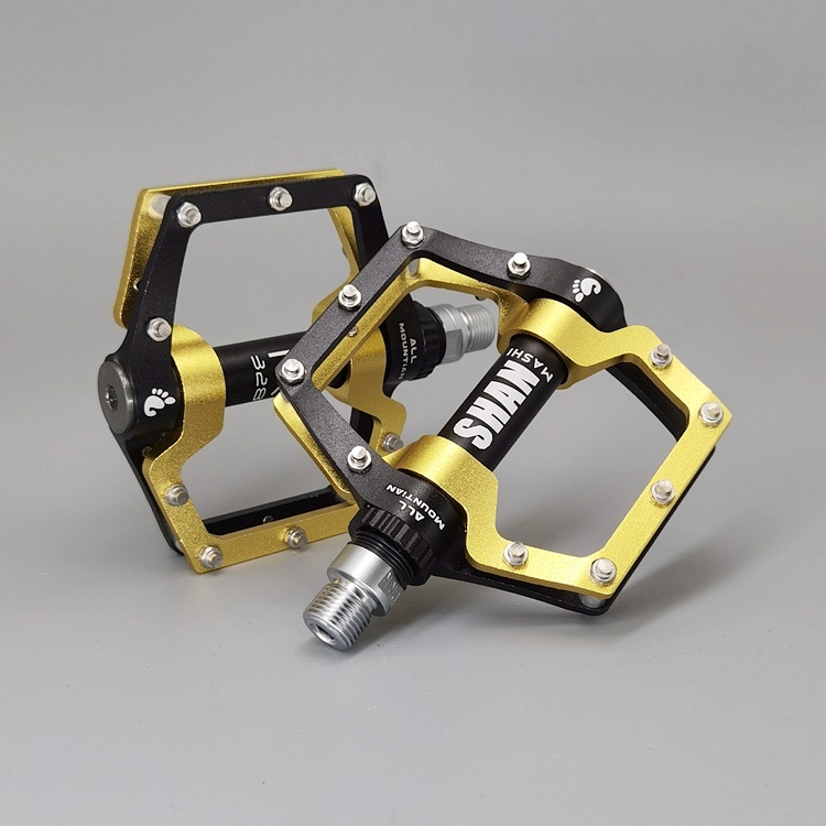 328 aluminijski pedale za planinski bicikl, sklopive, s 3 ležajima