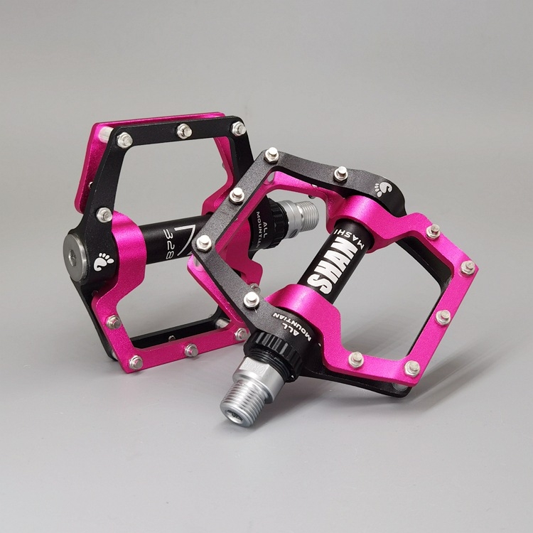 328 aluminijski pedale za planinski bicikl, sklopive, s 3 ležajima