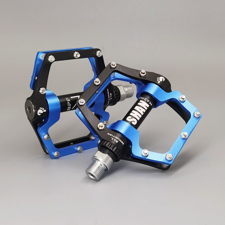 328 aluminijski pedale za planinski bicikl, sklopive, s 3 ležajima