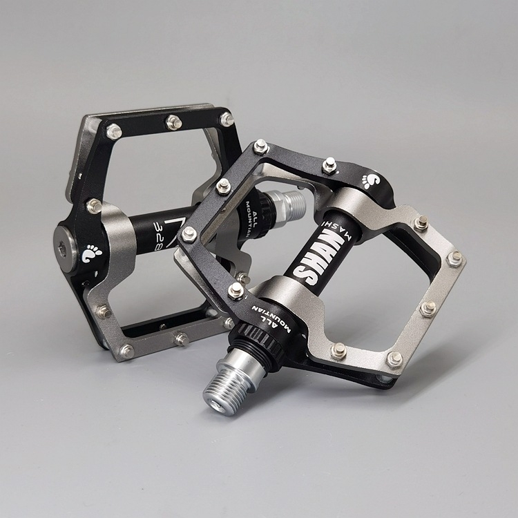 328 aluminijski pedale za planinski bicikl, sklopive, s 3 ležajima