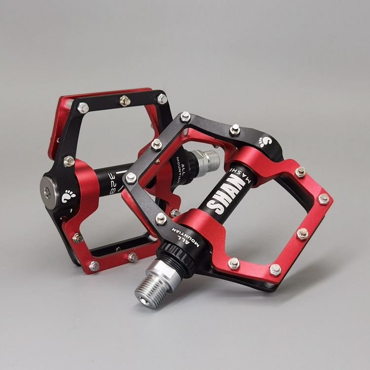 328 aluminijski pedale za planinski bicikl, sklopive, s 3 ležajima