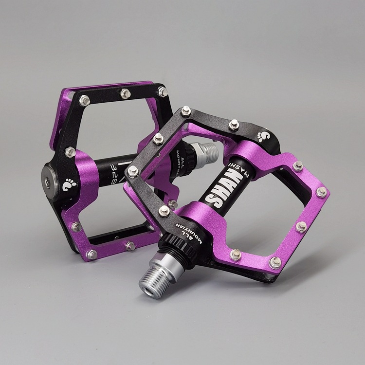 328 aluminijski pedale za planinski bicikl, sklopive, s 3 ležajima