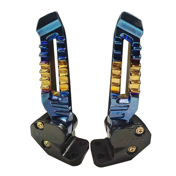 Motocykel zadný pedál — hliníková zliatina, elektroplátovanie, ZZBXX, kompatibilný s Tank pedálmi