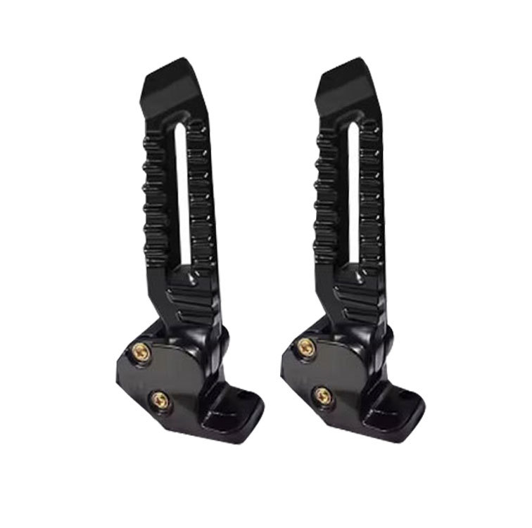 Motocykel zadný pedál — hliníková zliatina, elektroplátovanie, ZZBXX, kompatibilný s Tank pedálmi