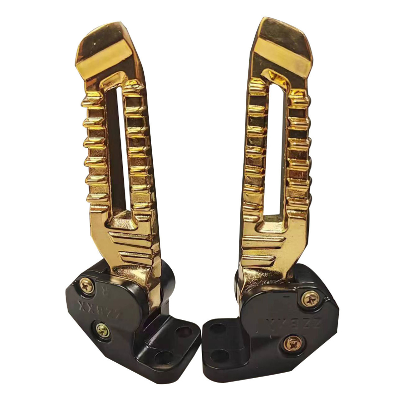 Motocykel zadný pedál — hliníková zliatina, elektroplátovanie, ZZBXX, kompatibilný s Tank pedálmi