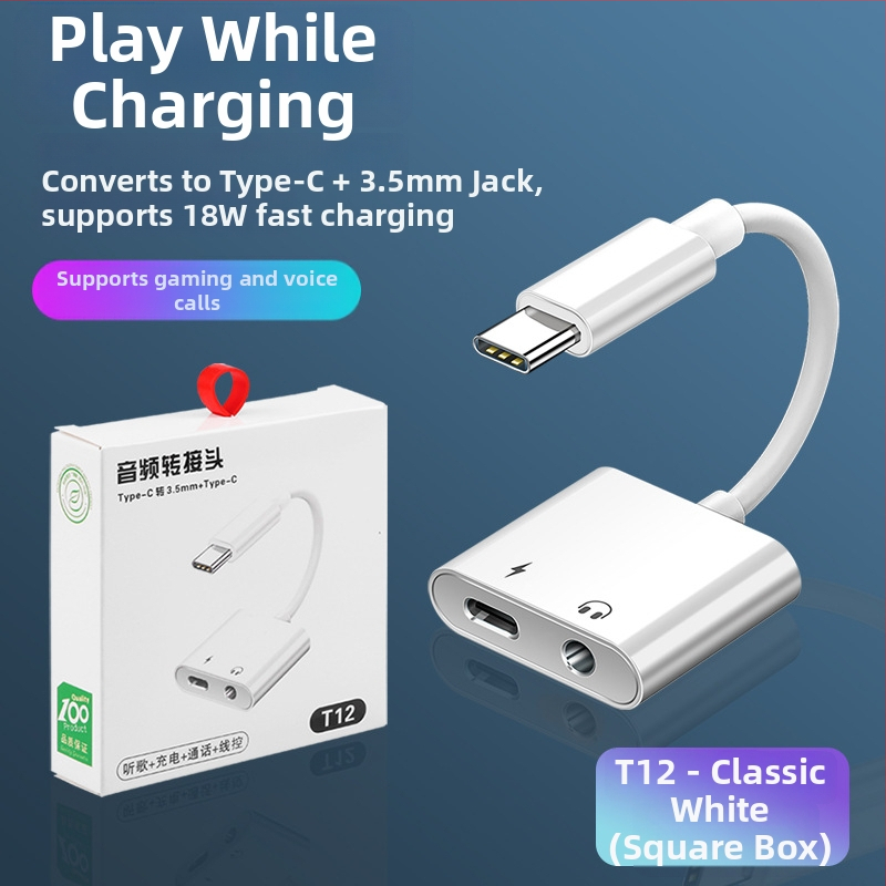 Type-C na 3,5 mm slúchadlový adaptér pre Huawei a Xiaomi