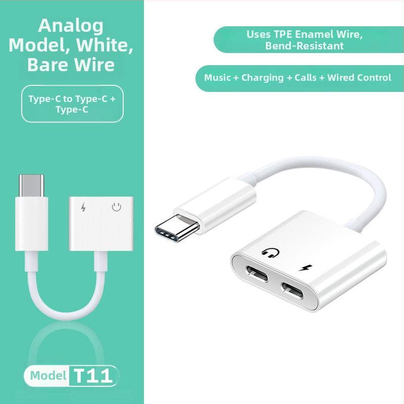 Type-C na 3,5 mm slúchadlový adaptér pre Huawei a Xiaomi