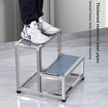 Podnož za stopala za ginekološki pregled od nehrđajućeg čelika — moderni minimalistički dizajn, višenamjenski