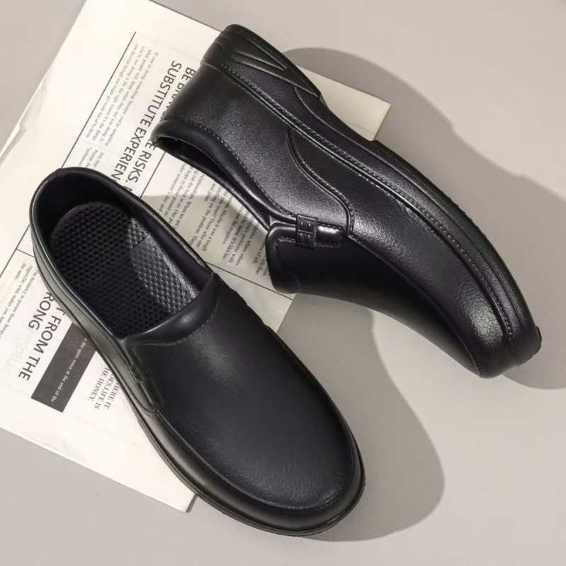 Muške vodootporne antisklizne kuhinjske cipele – lagane, prozračne radne cipele za kuhinju, Slip-On, gumena potplat