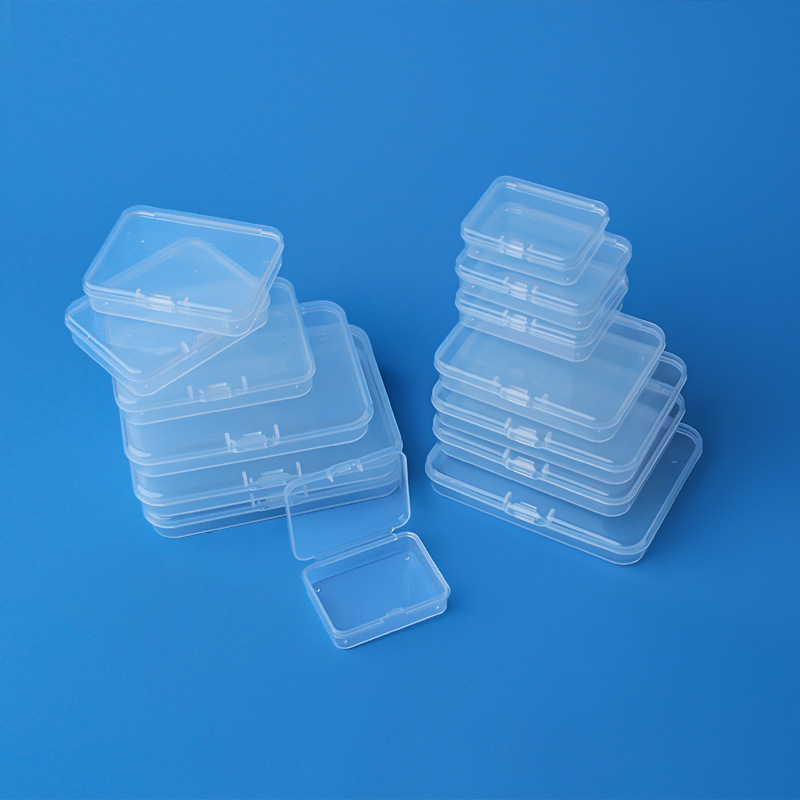 Kutija za pohranu s poklopcem — PP plast, pravokutna kutija za hardverske dijelove i pakiranje za nokte, debljina zida 0.1–1 mm