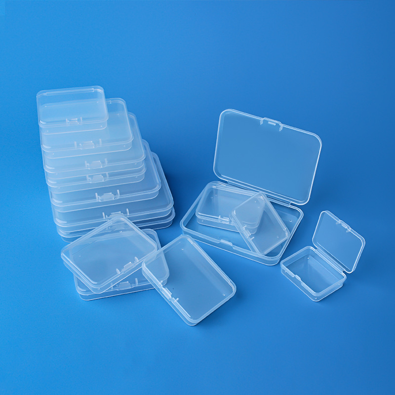 Kutija za pohranu s poklopcem — PP plast, pravokutna kutija za hardverske dijelove i pakiranje za nokte, debljina zida 0.1–1 mm