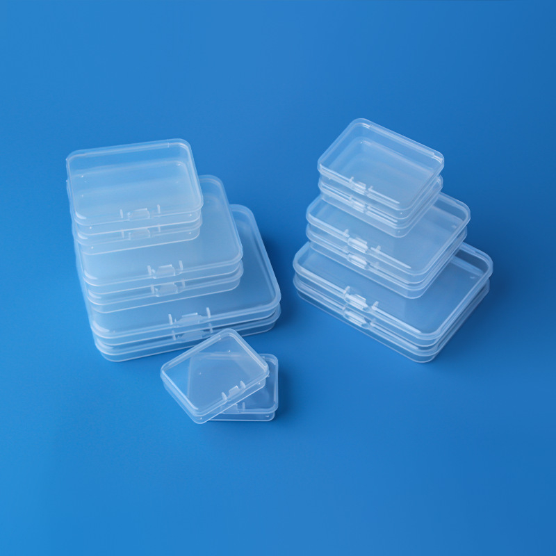 Kutija za pohranu s poklopcem — PP plast, pravokutna kutija za hardverske dijelove i pakiranje za nokte, debljina zida 0.1–1 mm