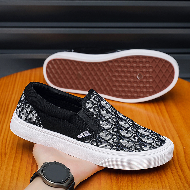 Muške platnene slip‑on tenisice, niski profil, prozračne, PVC potplat, Proljeće–Ljeto–Jesen
