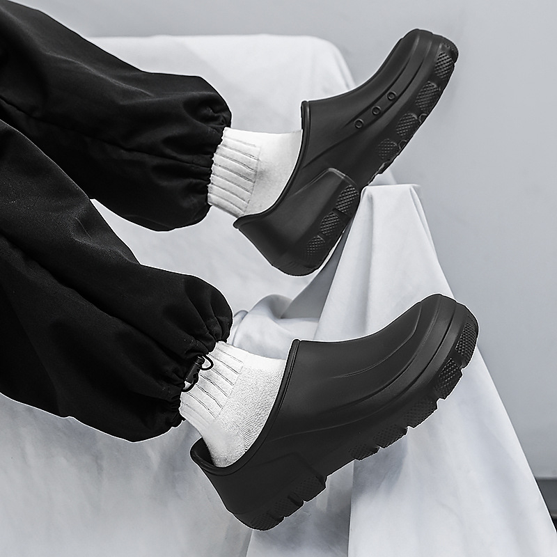 Muške papuče kuhara za kućnu rad – gornji dio EVA, đon EVA, tehnologija injekcijskog kalupa, Baotou zatvarač