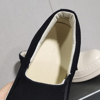 Prilagodljive muške tenisice od platna, niske, casual s debelim potplatom, Slip-On, za par