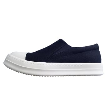 Prilagodljive muške tenisice od platna, niske, casual s debelim potplatom, Slip-On, za par