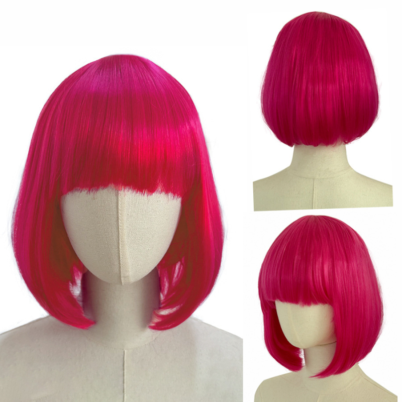 Nylon kratka ravna perika, model 1177A, visokotemperaturna žica