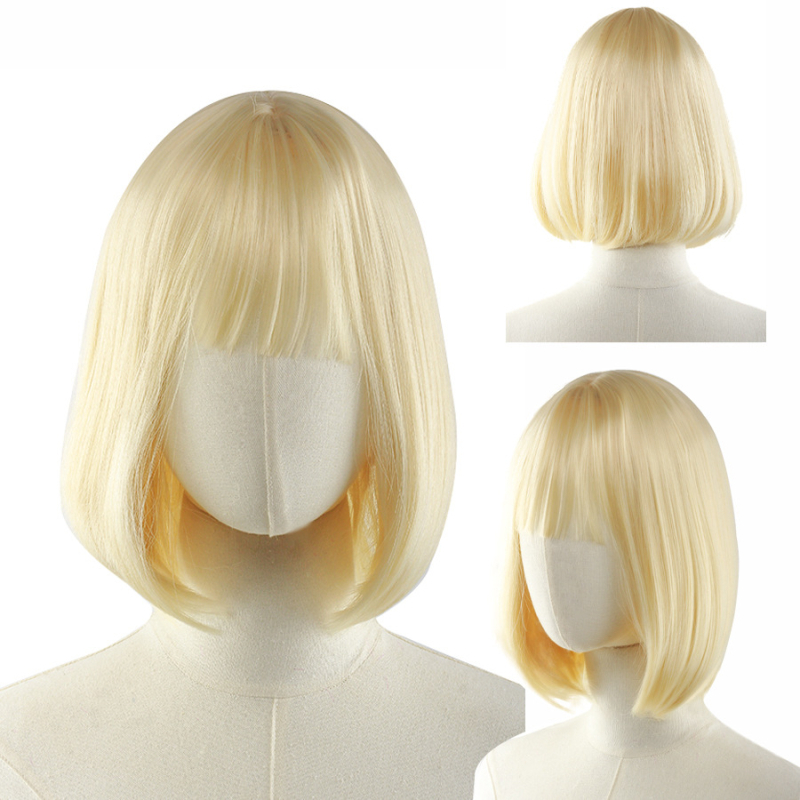 Nylon kratka ravna perika, model 1177A, visokotemperaturna žica