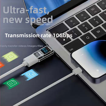 USB digitálny displejový adaptér zobrazuje napätie, prúd a výkon – Tanigawa Adapter-usb digital display, univerzálny OTG-kompatibilný