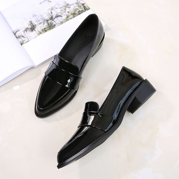 Ženske plosnate cipele, gornji dio od mikrovlaknaste kože, nizak mačji potpetica, PU potplat, PU uložak, elegantan stil