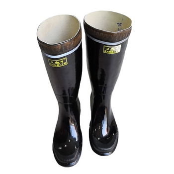 Fényvisszaverő ipari-bányász esőcsizma, anti-perforáció, csúszásmentes, vízálló, magas szár