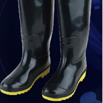 PVC munkás esőcsizmák, magas szár, csúszásmentes és vízálló, hálós bélés