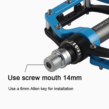 Ποδηλατικά πετάλια – Αλουμινένιο κράμα, σχεδιασμός με δύο ρουλεμάν, Μοντέλο 204