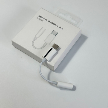 Adaptor pentru căști Type-C 3,5 mm la USB-C, modelul A, compatibil cu dispozitive Apple