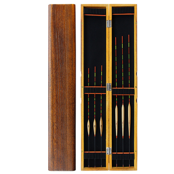 Set plute verticale pentru pescuit – plută din stuf în cutie din lemn de paulownia – brand Tadoshi Alu – origine Linxiang, Hunan