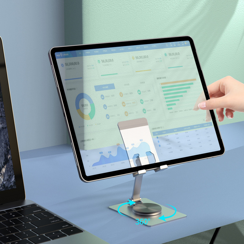 Θέση επιτραπέζια για κινητά τηλέφωνα και ταμπλέτες, από κράμα αλουμινίου, καθολική, πολυλειτουργική, με δυνατότητα προσαρμογής