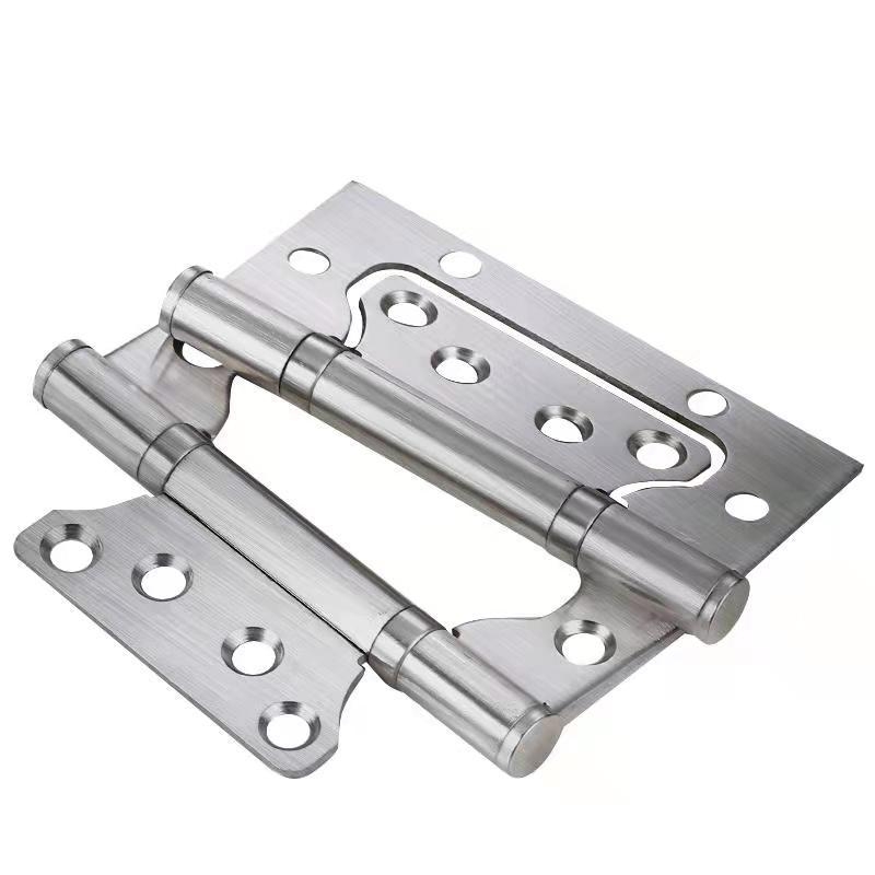 Balama pentru ușă din lemn - oțel inoxidabil, rulment silențios, fără caneluri