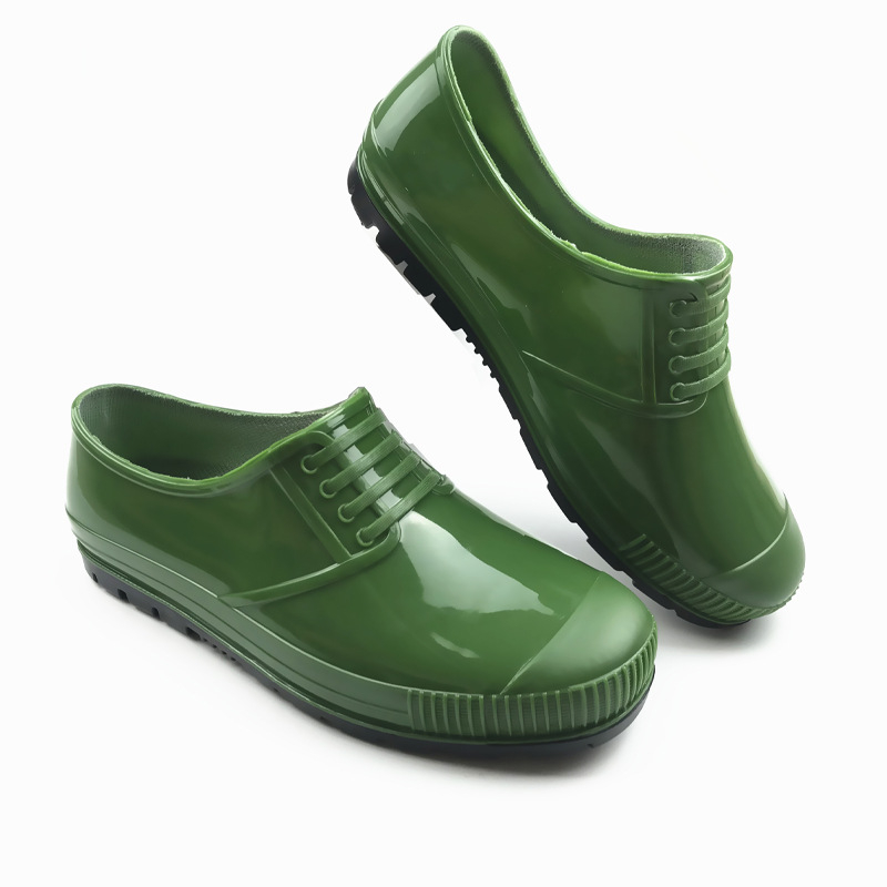 Muške kišne čizme Vodootporne Protuklizne Slip-on Niski vrh (Četiri sezone)