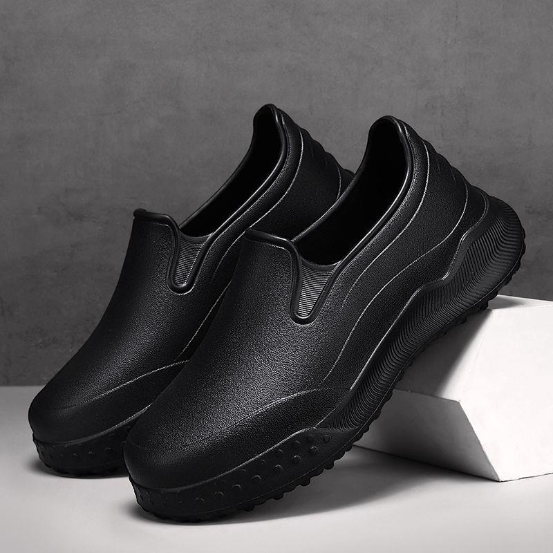 Ghete de ploaie pentru bărbați – impermeabile, ușoare, rezistente la uzură, talpă EVA, înălțime joasă