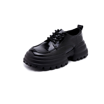 Loafers pentru femei, cu vârf rotund, toc înalt de 6–8 cm, partea superioară din Super Fiber, talpă interioară din piele de porc în două straturi