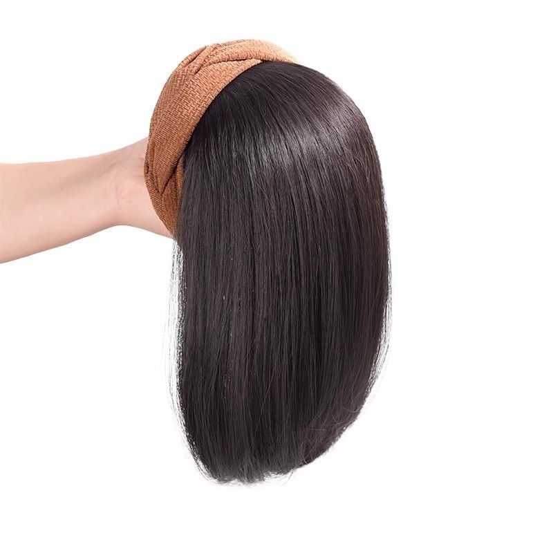 Păr par, piesă unică pentru jumătate de cap, natural invizibil din spate, acoperă firele albe și mărește volumul; Material: mătase termică înaltă; Stil: scurt drept; Lungime: scurt; Stil: Japone-Koreean; Nu poate fi vopsită