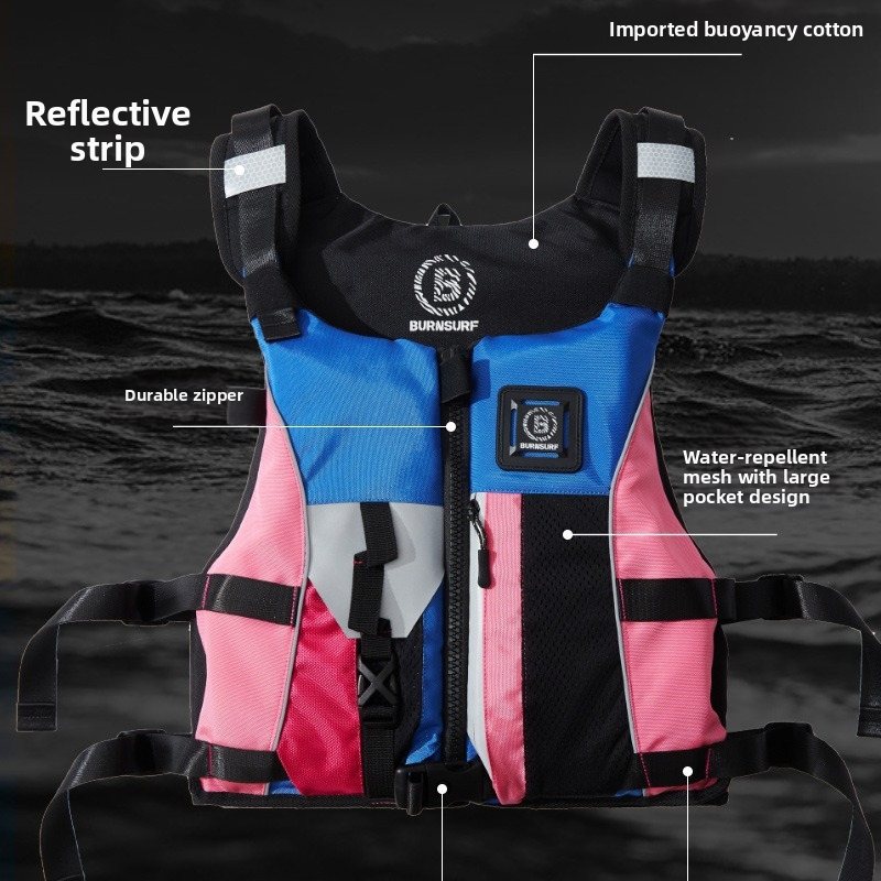 Професионална риболовна жилетка с висока плавучност, преносима и демонтираща се, многофункционална в стил корейски за риболов; бързосъхнеща, дишаща, водоустойчива, износоустойчива и влагоотводяща