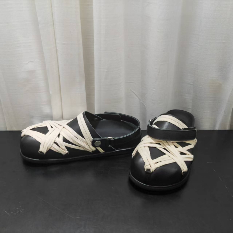 Papuși pentru bărbați din piele naturală, design cu degetul mare și curele, Slip-On casual pentru relaxare, Primăvara 2025