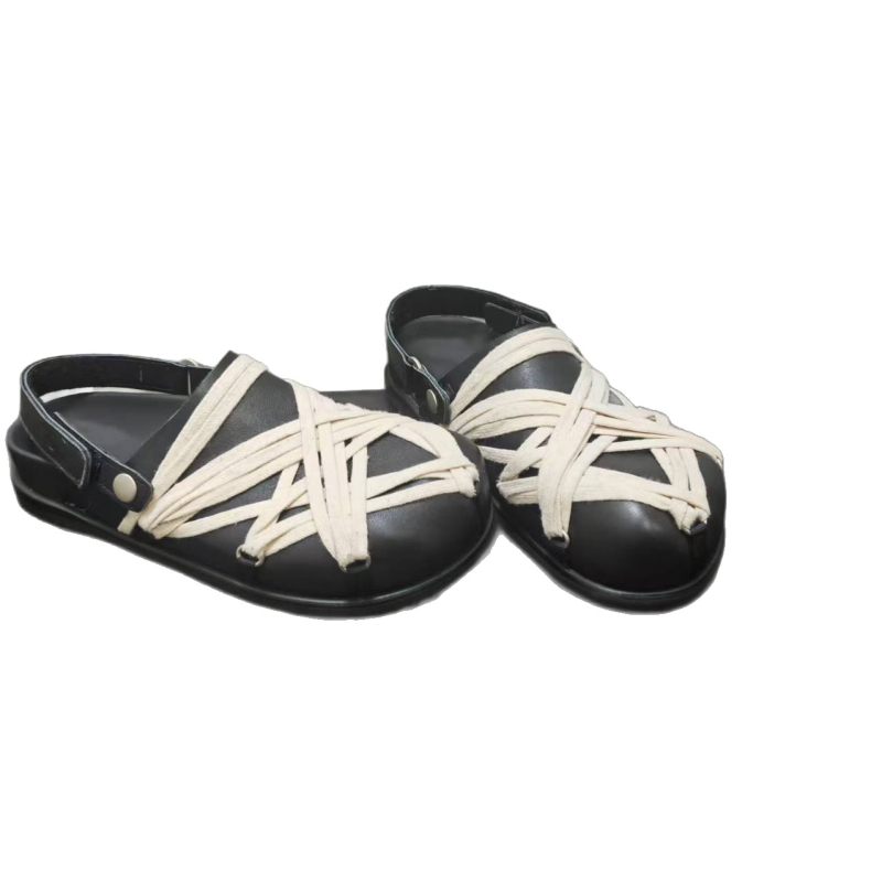 Papuși pentru bărbați din piele naturală, design cu degetul mare și curele, Slip-On casual pentru relaxare, Primăvara 2025