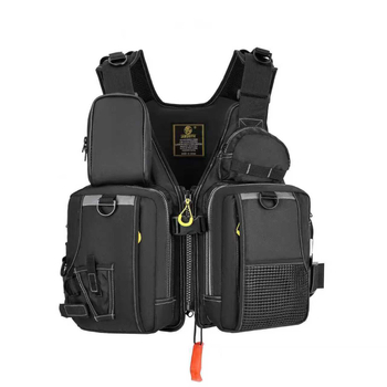 Унисекс риболовен жилет с плавателни свойства – полиестер, бързосъхнещ, дишащ, водоустойчив, влагоотводящ