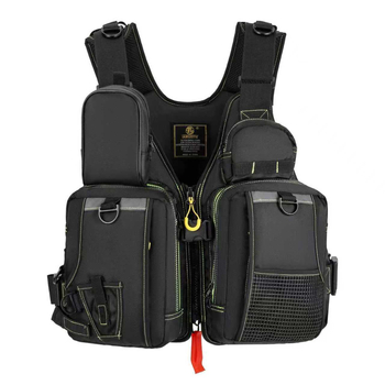 Унисекс риболовен жилет с плавателни свойства – полиестер, бързосъхнещ, дишащ, водоустойчив, влагоотводящ