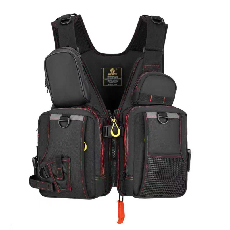 Унисекс риболовен жилет с плавателни свойства – полиестер, бързосъхнещ, дишащ, водоустойчив, влагоотводящ