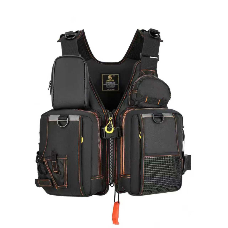 Унисекс риболовен жилет с плавателни свойства – полиестер, бързосъхнещ, дишащ, водоустойчив, влагоотводящ