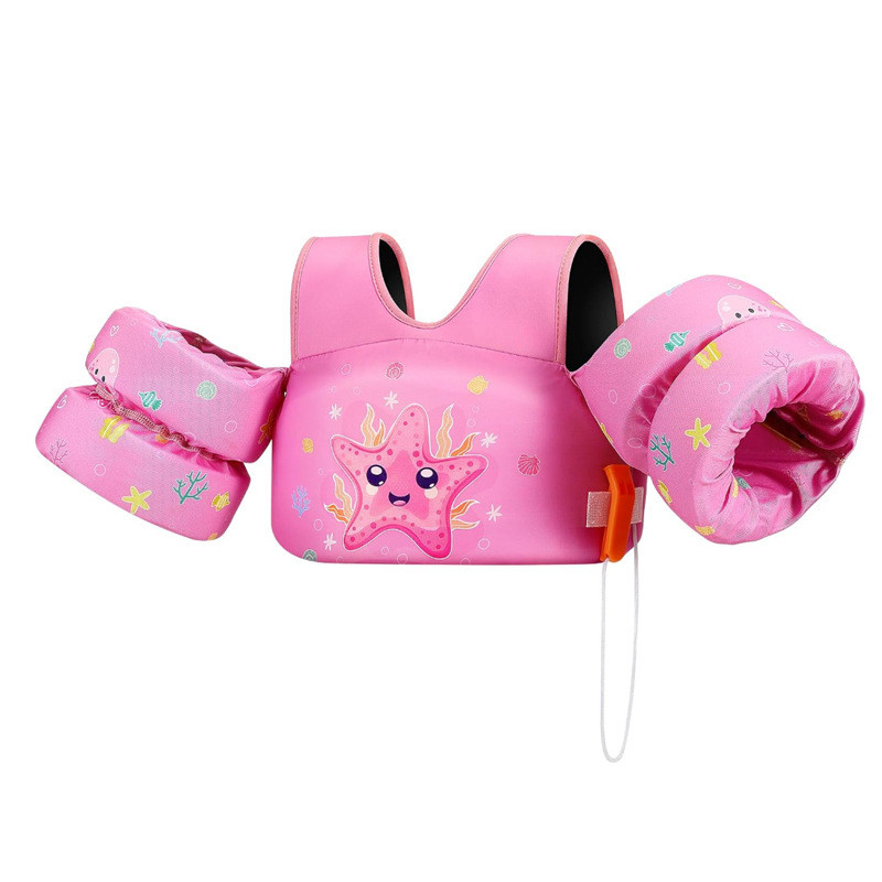 Gyerekek nem felfújható karpárna rajzfilm mintával, összecsukható, környezetbarát PVC, 3–6 éveseknek