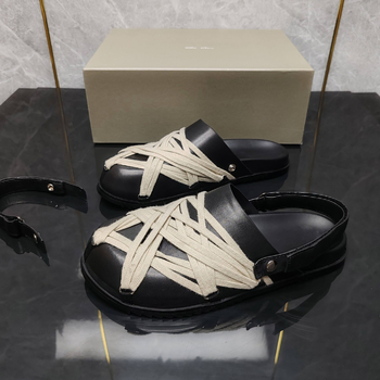 Muške kožne papuče sa širokim prstom, zatvorena prednja strana, casual Birkenstock-stil cipele sa vezicama, proljeće 2025