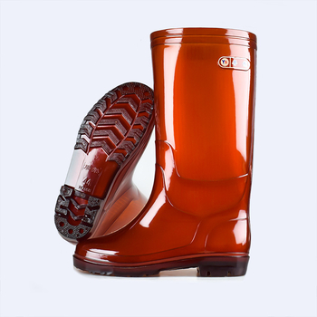 Cizme de ploaie pentru șantier, înălțime mare, exterior PVC, anti-derapare, impermeabile, pentru toate anotimpurile