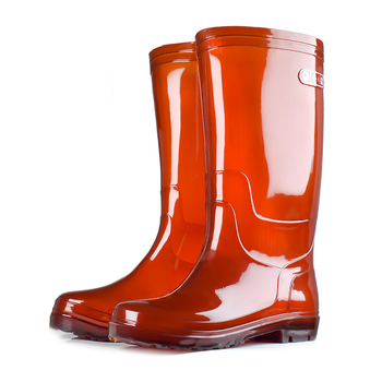 Cizme de ploaie pentru șantier, înălțime mare, exterior PVC, anti-derapare, impermeabile, pentru toate anotimpurile
