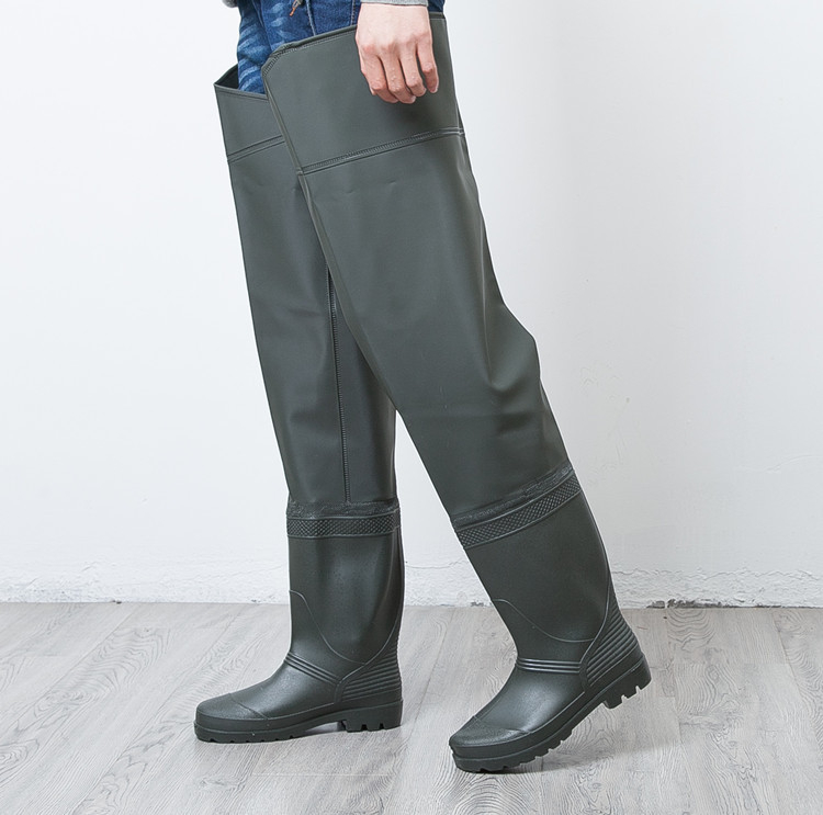 Cizme de ploaie din PVC, până la genunchi, pentru adulți, unisex, rezistente la uzură