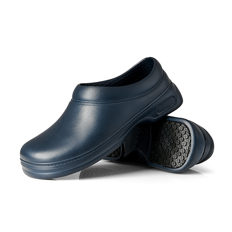 Pantofi de bucătărie anti-alunecare, impermeabili și rezistenți la ulei, cu exterior EVA, branț EVA, talpă din cauciuc, glezna joasă, pentru toate sezoanele