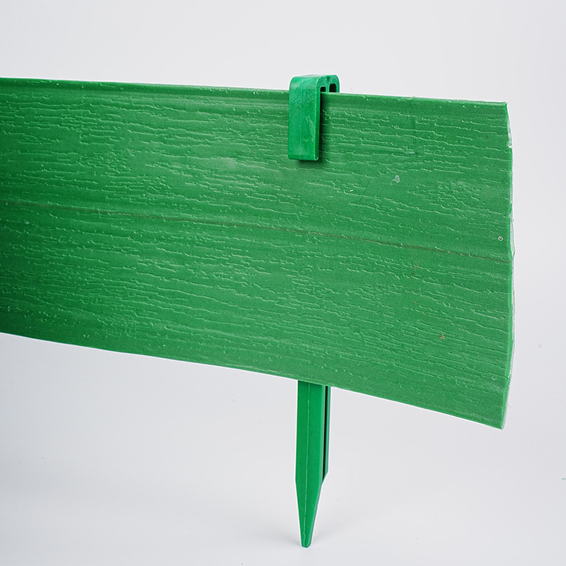 Ornamente de grădină cu textură imitând lemnul, separator în formă de L din plastic îngroșat pentru grădină și alei